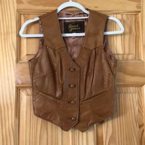Vintage leather vest